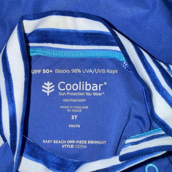 NWOT Coolibar Baby Beach One-Piece Swimsuit featuring UPF 50+ sun protection 3T - Picture 4 of 10